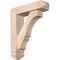 Ekena Millwork Balboa Arts and Crafts Smooth Bracket w/ Offset Brace, Douglas Fir, 5 1/2"W x 20"D x 24"H BKT0604X20X24BOA03SDF - alternate 1